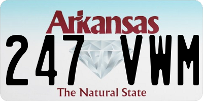 AR license plate 247VWM