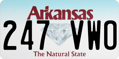 AR license plate 247VWO