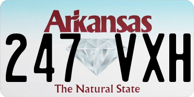 AR license plate 247VXH