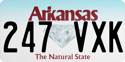 AR license plate 247VXK