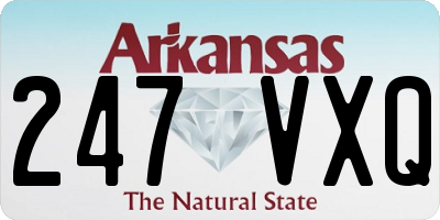AR license plate 247VXQ