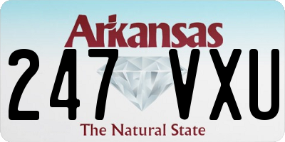 AR license plate 247VXU