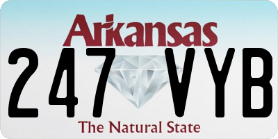 AR license plate 247VYB