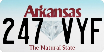 AR license plate 247VYF