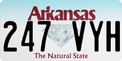 AR license plate 247VYH
