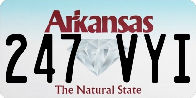 AR license plate 247VYI