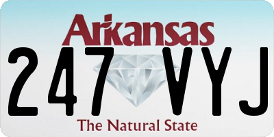 AR license plate 247VYJ