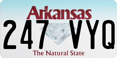 AR license plate 247VYQ