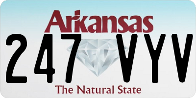 AR license plate 247VYV