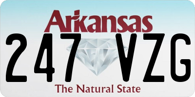 AR license plate 247VZG