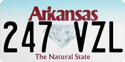 AR license plate 247VZL