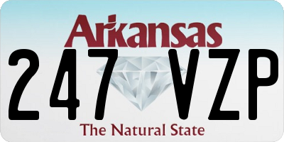 AR license plate 247VZP