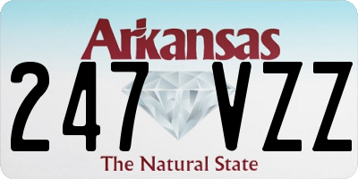 AR license plate 247VZZ
