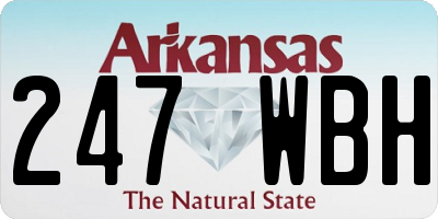 AR license plate 247WBH
