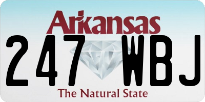 AR license plate 247WBJ