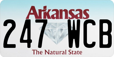 AR license plate 247WCB