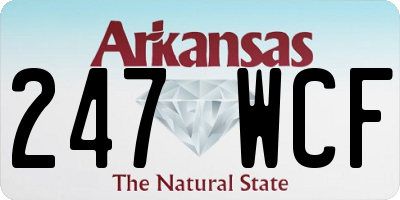 AR license plate 247WCF