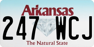 AR license plate 247WCJ