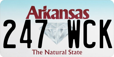 AR license plate 247WCK