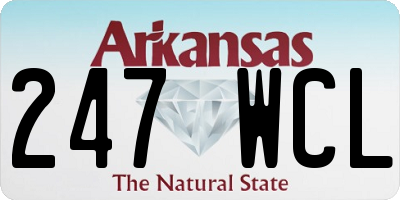 AR license plate 247WCL