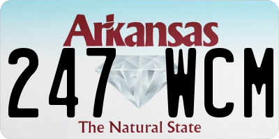AR license plate 247WCM
