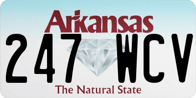 AR license plate 247WCV