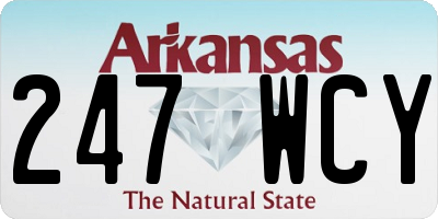 AR license plate 247WCY