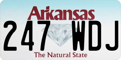 AR license plate 247WDJ