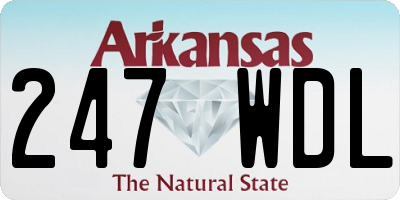 AR license plate 247WDL