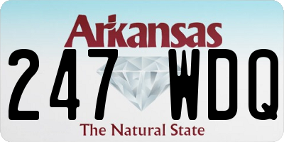AR license plate 247WDQ