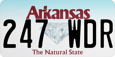 AR license plate 247WDR