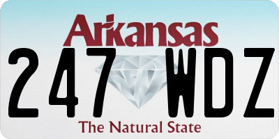 AR license plate 247WDZ