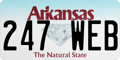 AR license plate 247WEB