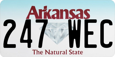 AR license plate 247WEC