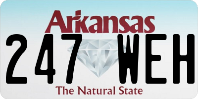 AR license plate 247WEH