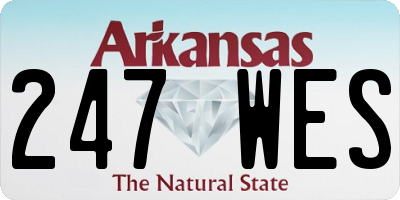 AR license plate 247WES