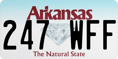 AR license plate 247WFF