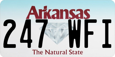 AR license plate 247WFI