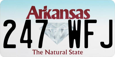 AR license plate 247WFJ