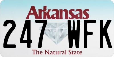 AR license plate 247WFK
