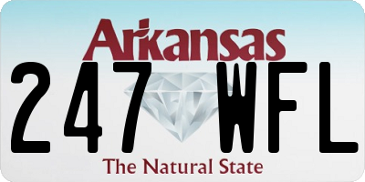 AR license plate 247WFL