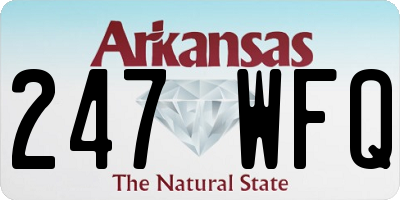 AR license plate 247WFQ