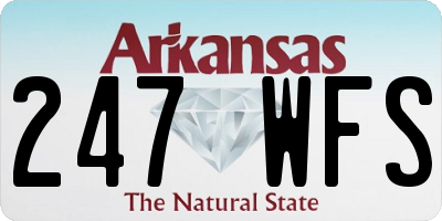 AR license plate 247WFS