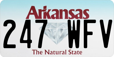 AR license plate 247WFV