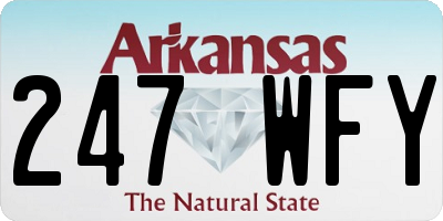 AR license plate 247WFY