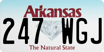 AR license plate 247WGJ