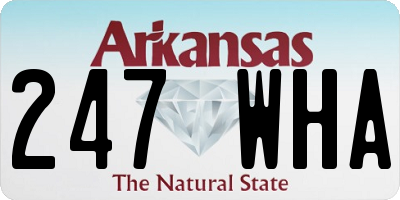 AR license plate 247WHA