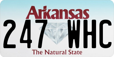 AR license plate 247WHC