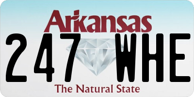 AR license plate 247WHE