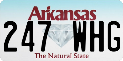 AR license plate 247WHG